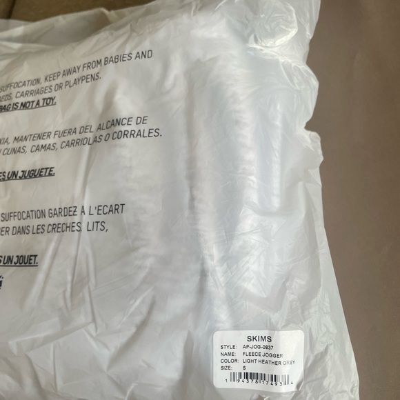 COPY - SKIMS COTTON FLEECE ZIP UP HOODIE AND COTTON FLEECE JOGGER | LIGHT HEATH… - Picture 5 of 10